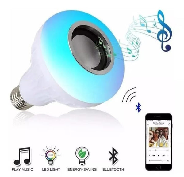 BOMBILLO PARLANTE BLUETOOTH RGB