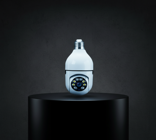 Cámara de Seguridad Bombillo 360° WiFi | Visión Nocturna y Alarma