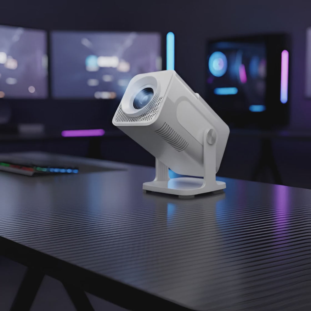 Proyector Gamer HCS350 Max - 20,000+ Juegos, Android 11 y 2 Mandos Incluidos